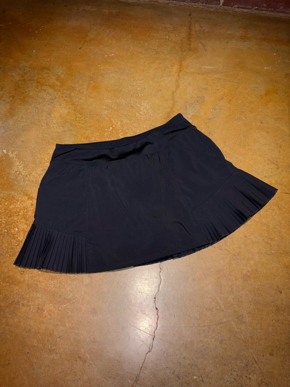 Mondetta Black Mini Skirt with Pleated Panels